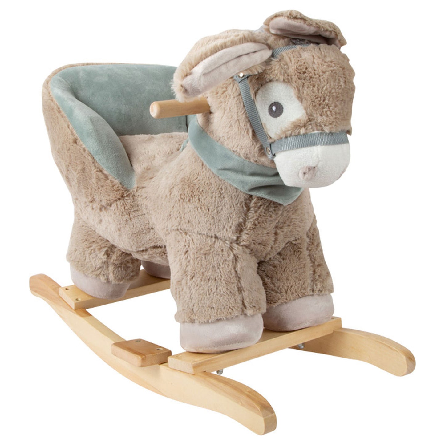 Asino bump di legno piccolo con sedia