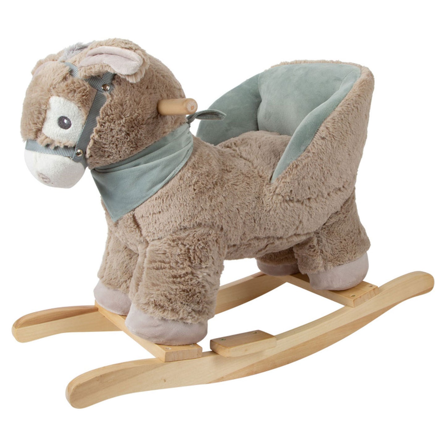 Asino bump di legno piccolo con sedia