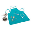 Set di cucina gioca a piccoli piedi con grembiule, 9dlg.