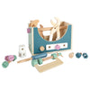 Toolbox di legno piccolo 2in1, 28dlg.
