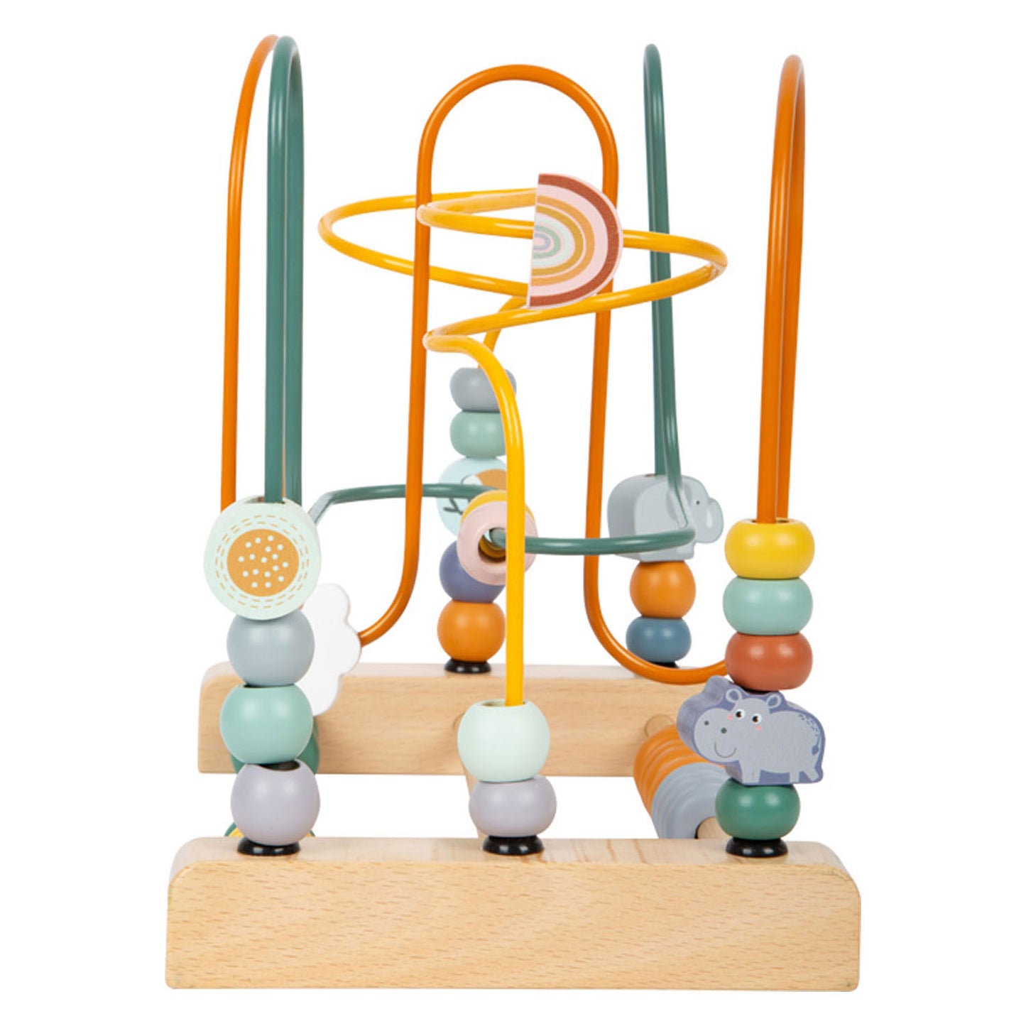Small foot wooden motor skirs with beads