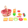 Cestino da picnic con taglio in legno