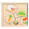 Small Foot Houten Puzzel Dieren en hun Voedsel