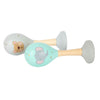 Pequeño pie de madera de madera sonajero maracas maracas, juego de 2