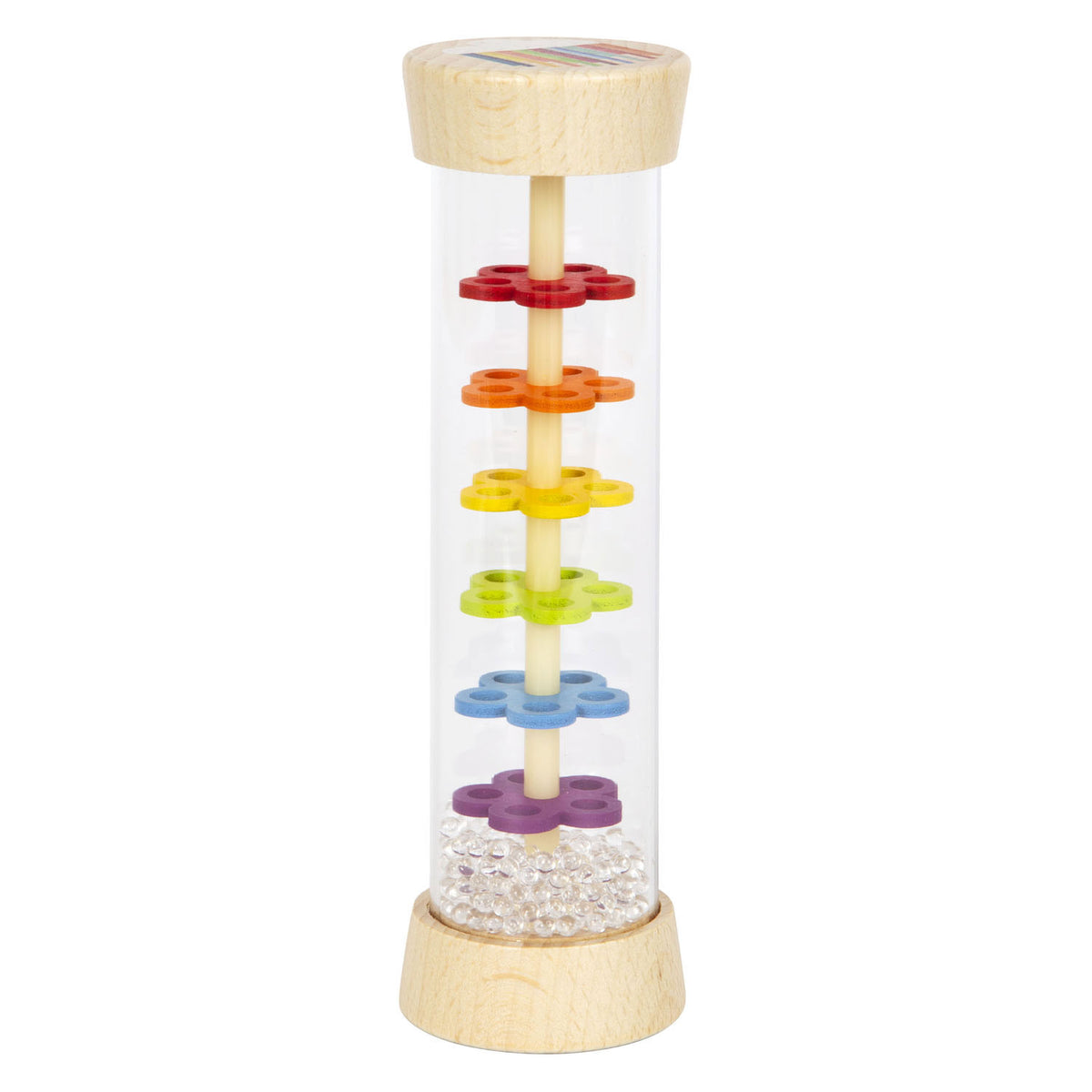 Small foot - houten regenmaker regenboog