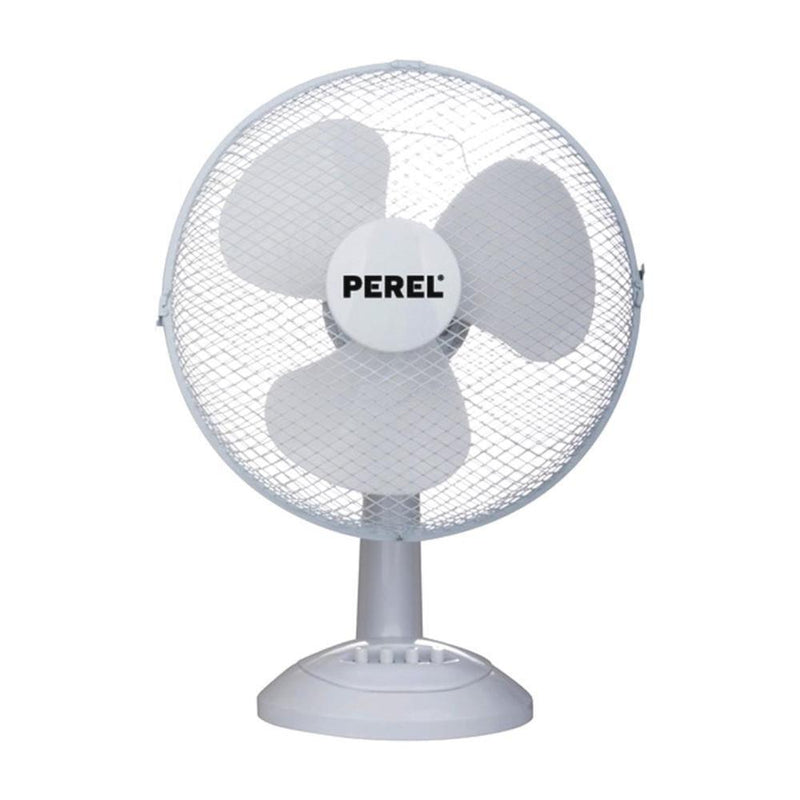Perel Table Fan 40 cm bianco