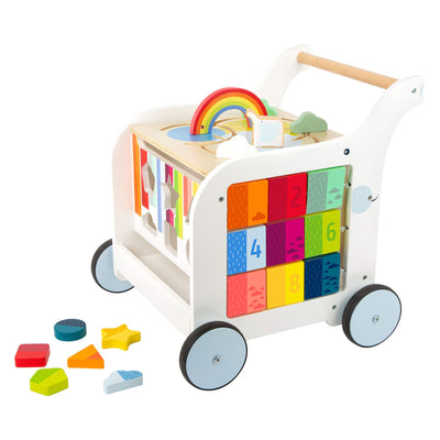 Fiori per bambini in legno a piede piccoli