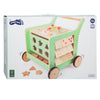 Piccolo piede in legno per bambini camminatore centrale pastello verde pastello