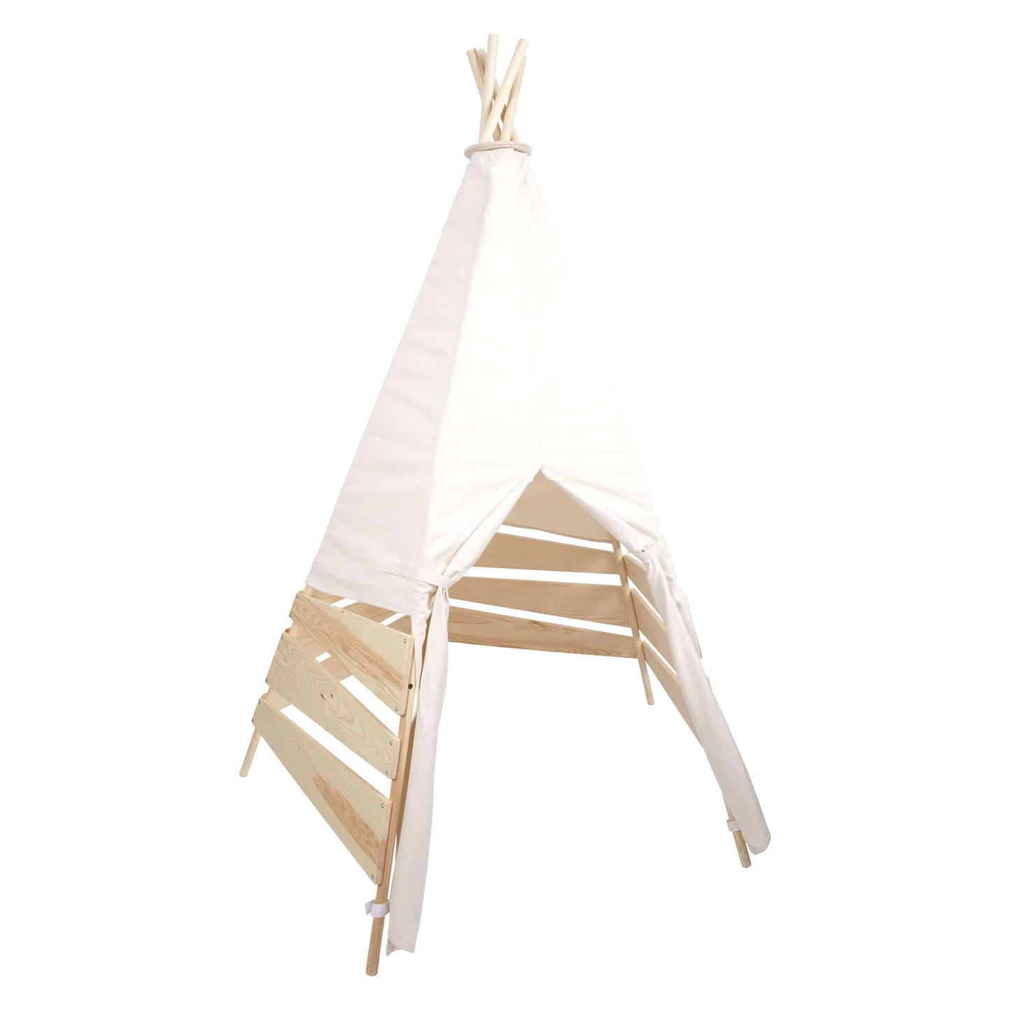 Carpa tipi de madera pequeña al aire libre