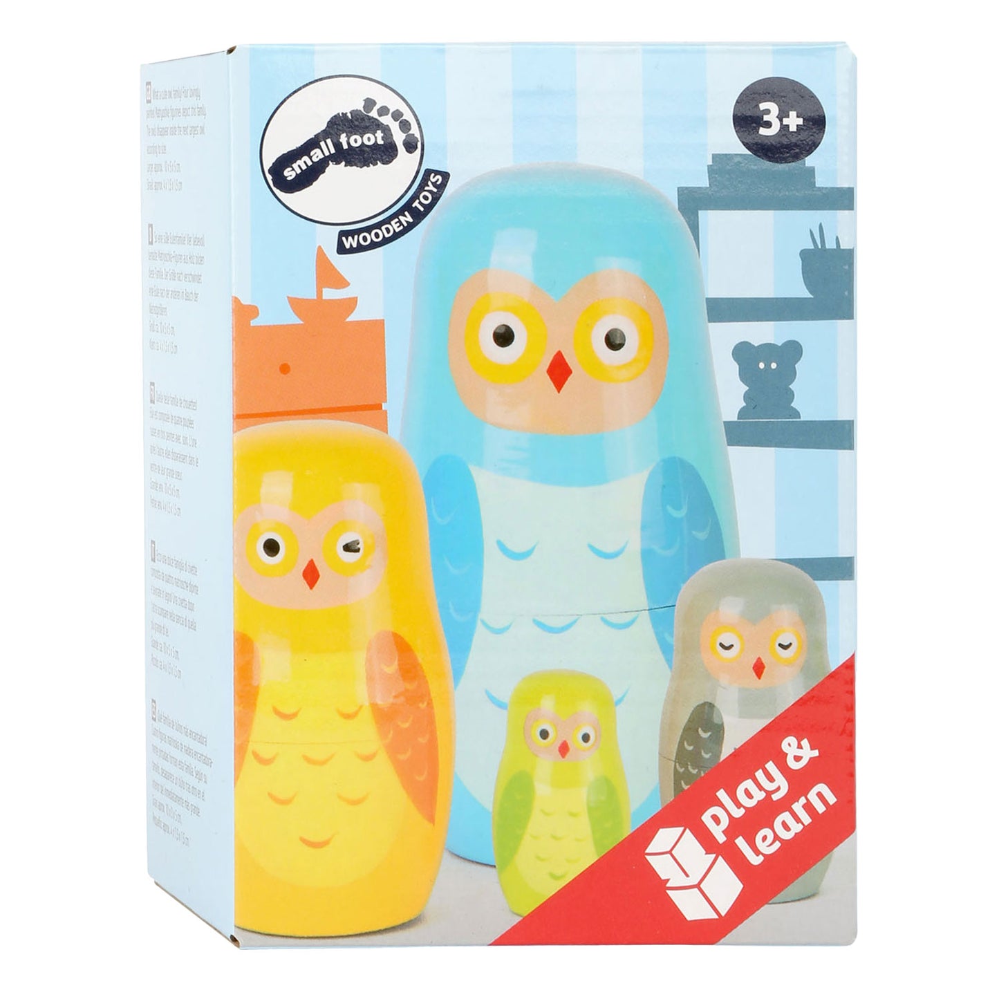 Familia de muñecas Matryoshka de madera de madera de pie pequeño