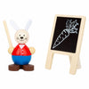 Pequeño de madera Poppenhuis Rabbit School Clase Juego de juego