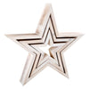 Pie pequeño - estrellas decorativas de madera, 3er.