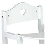 Small foot wooden doll chair white - afbeelding 3