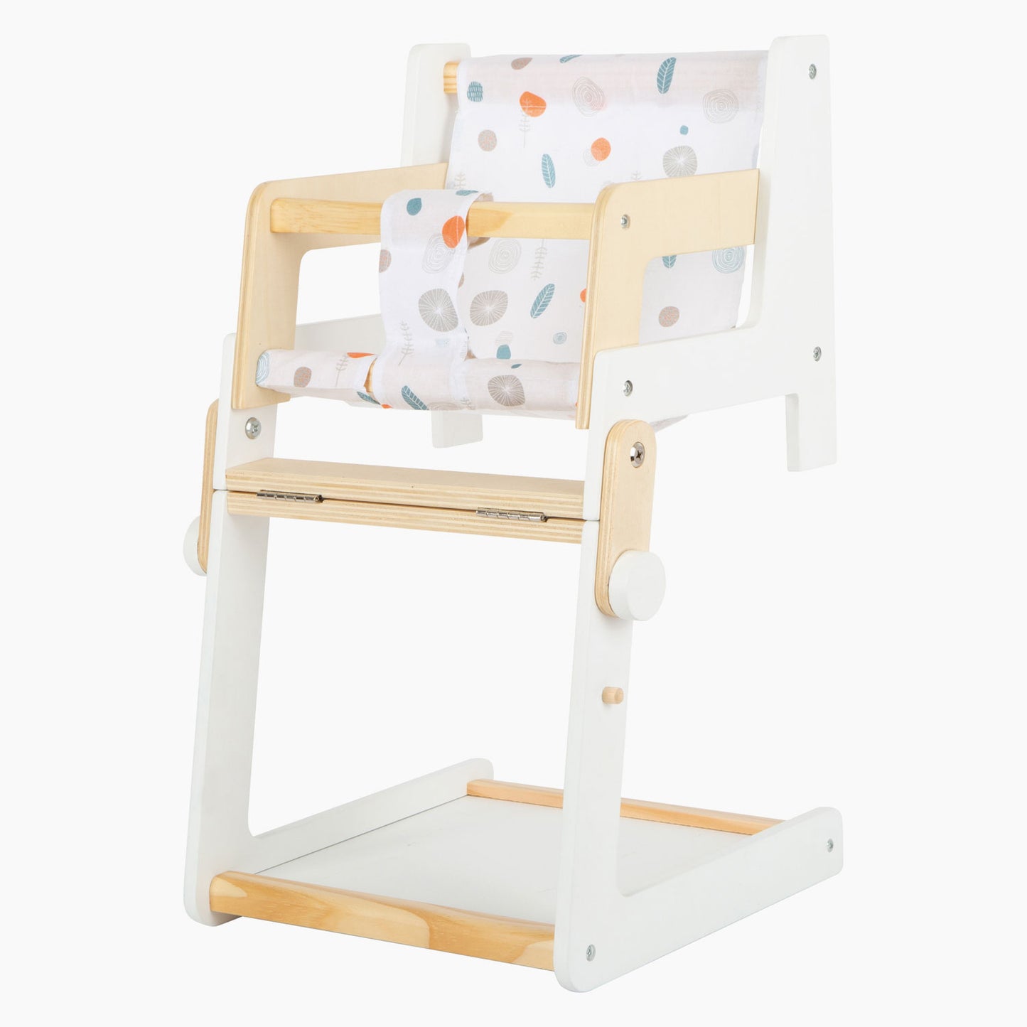 Silla de muñeca combinada de madera pequeña