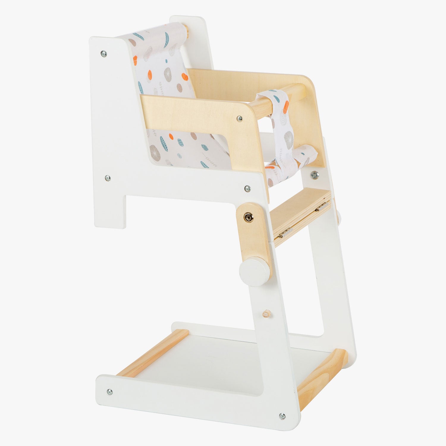 Silla de muñeca combinada de madera pequeña