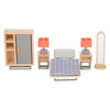 Muebles de casa de muñecas de madera de pie pequeño, 31dlg.
