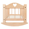 Letto per bambole a swing in legno piccolo ovviamente