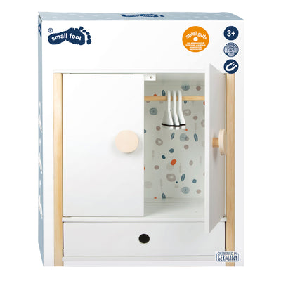 Pulsante per bambole in legno a piede piccolo pulsante con ganci, 3dlg.