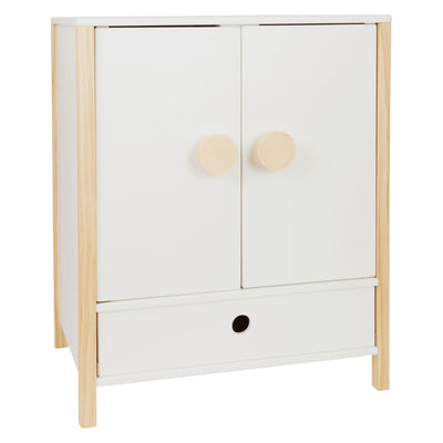 Pulsante per bambole in legno a piede piccolo pulsante con ganci, 3dlg.