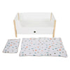 Small foot - houten poppenhoogslaper little button met beddengoed, 6dlg.