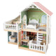 House per bambole di villa urbana in legno piccolo con mobili, 9dlg.
