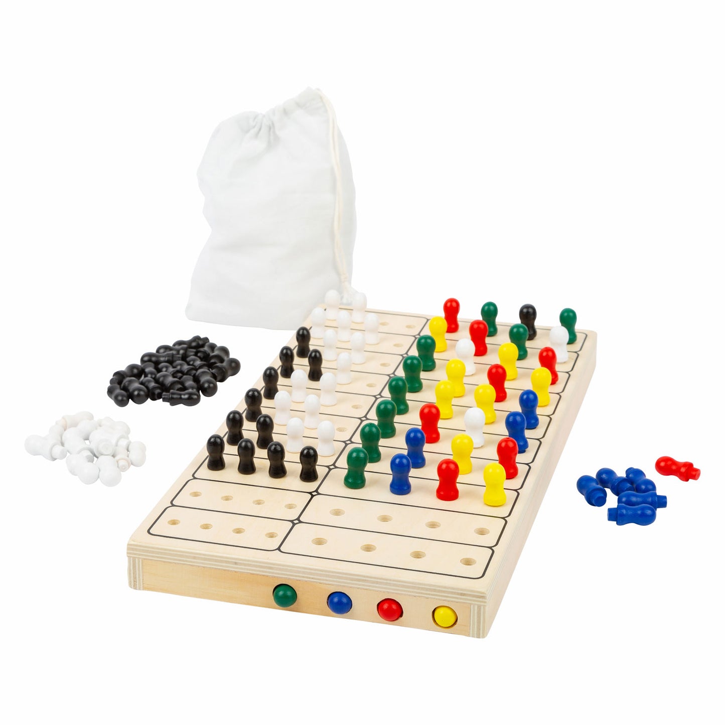 Gioco da tavolo in legno segreto di piccoli piedi