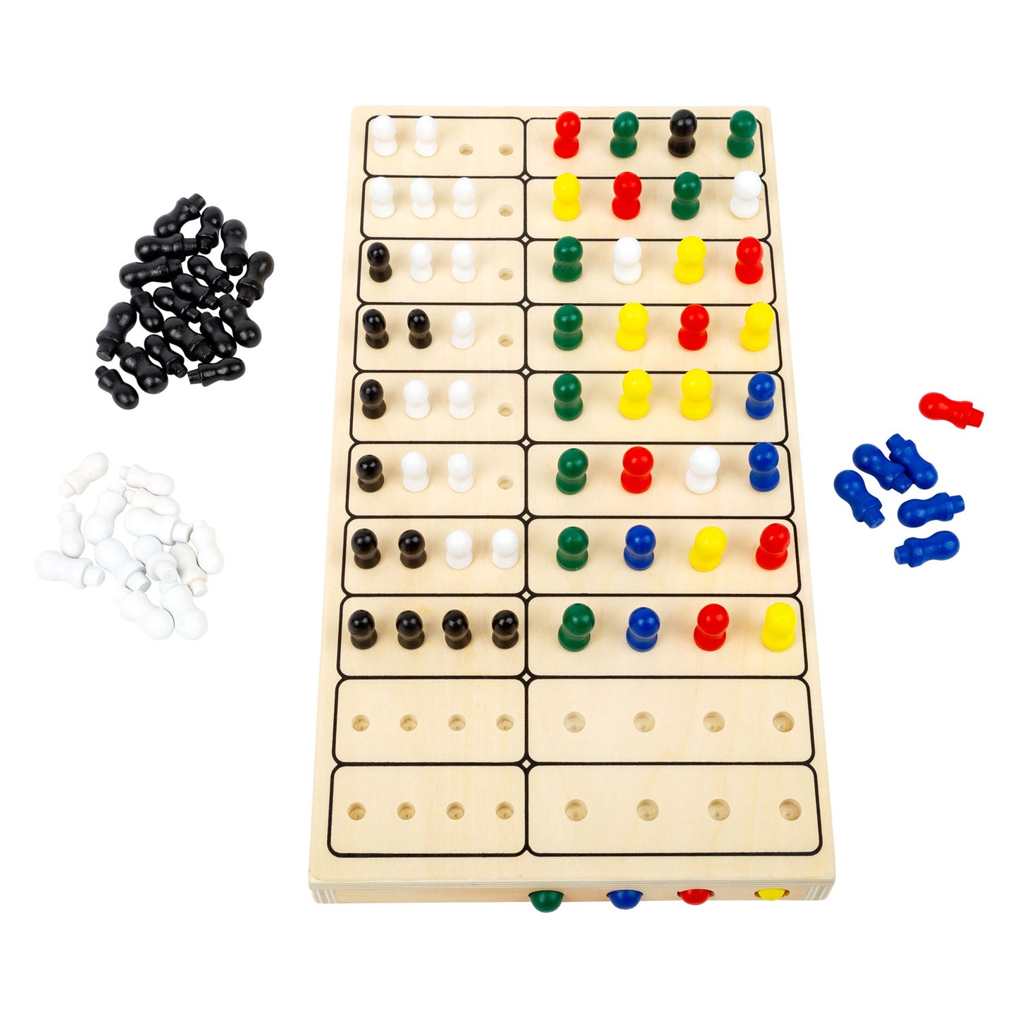 Gioco da tavolo in legno segreto di piccoli piedi