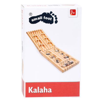 Juego de estrategia de madera de pie pequeño Kalaha