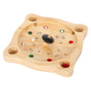 Pequeño juego de madera de ruleta de granjeros