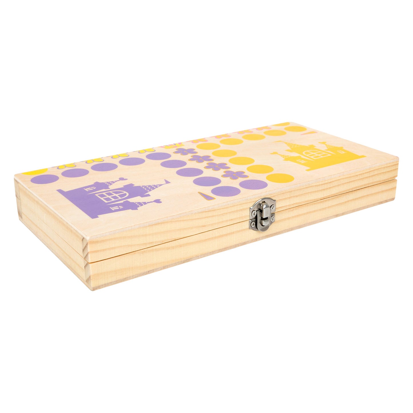 Princesa de ludo de madera de madera de pie pequeño