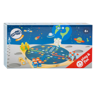 Viaggio spaziale di Game Ludo in legno di piccoli piedi