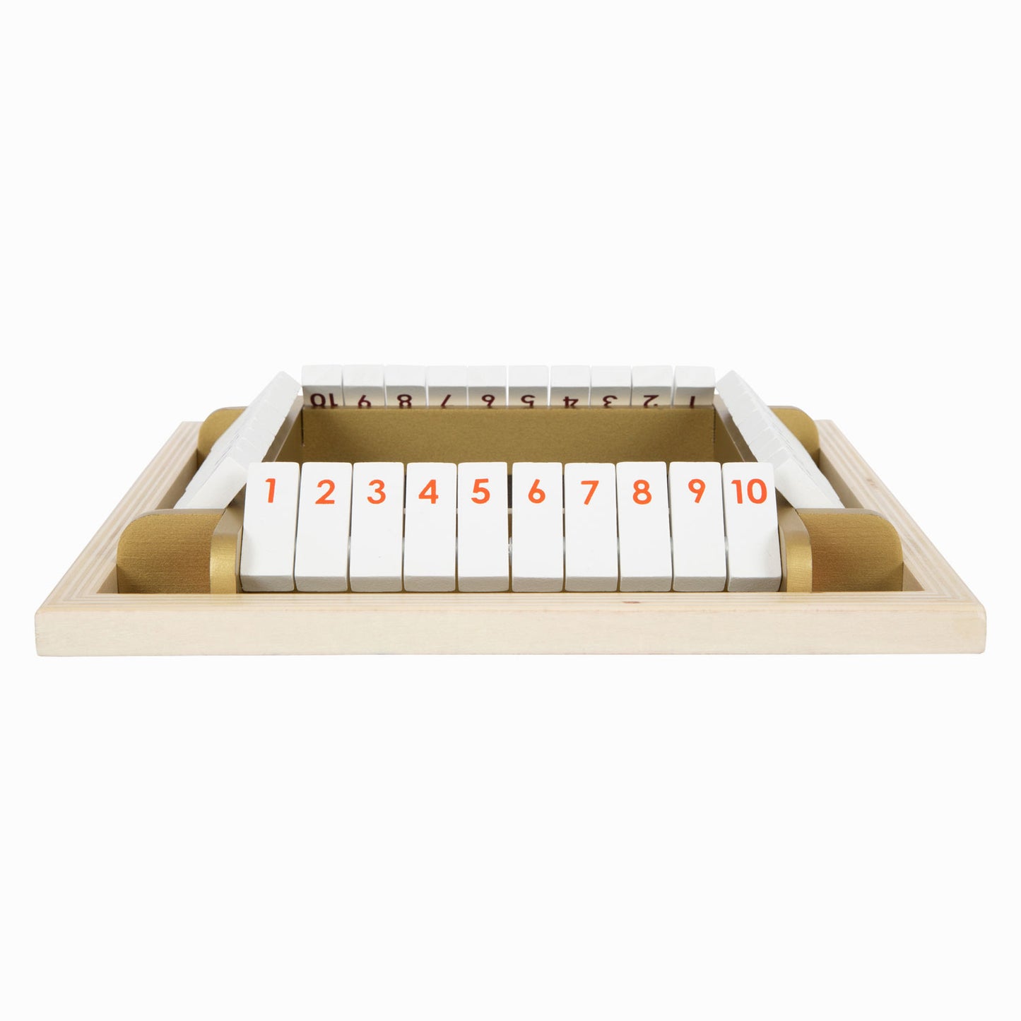 Small Foot Shut the Box Houten Dobbelspel Gouden Editie