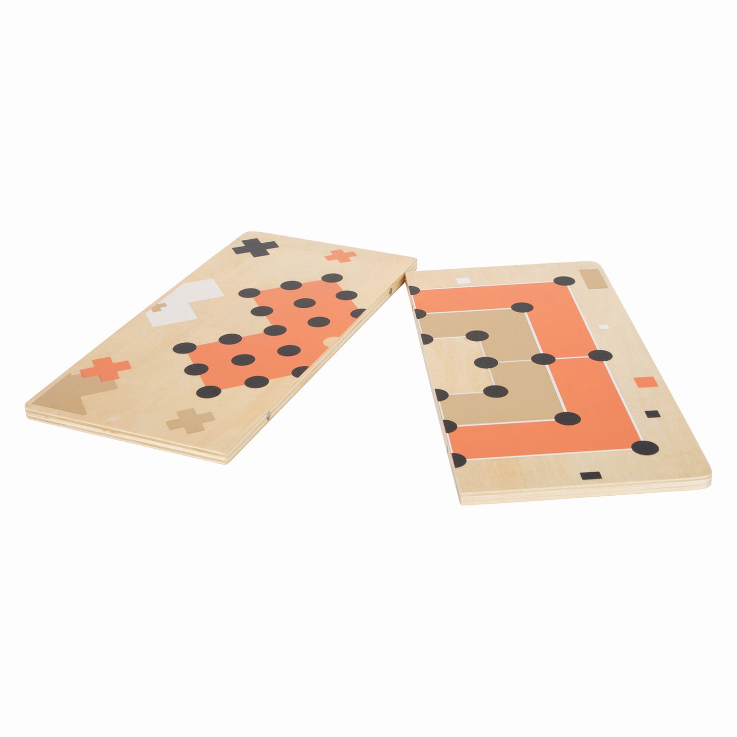 Pequeño Foot Houten Solitaire y Molenspel Golden Edition