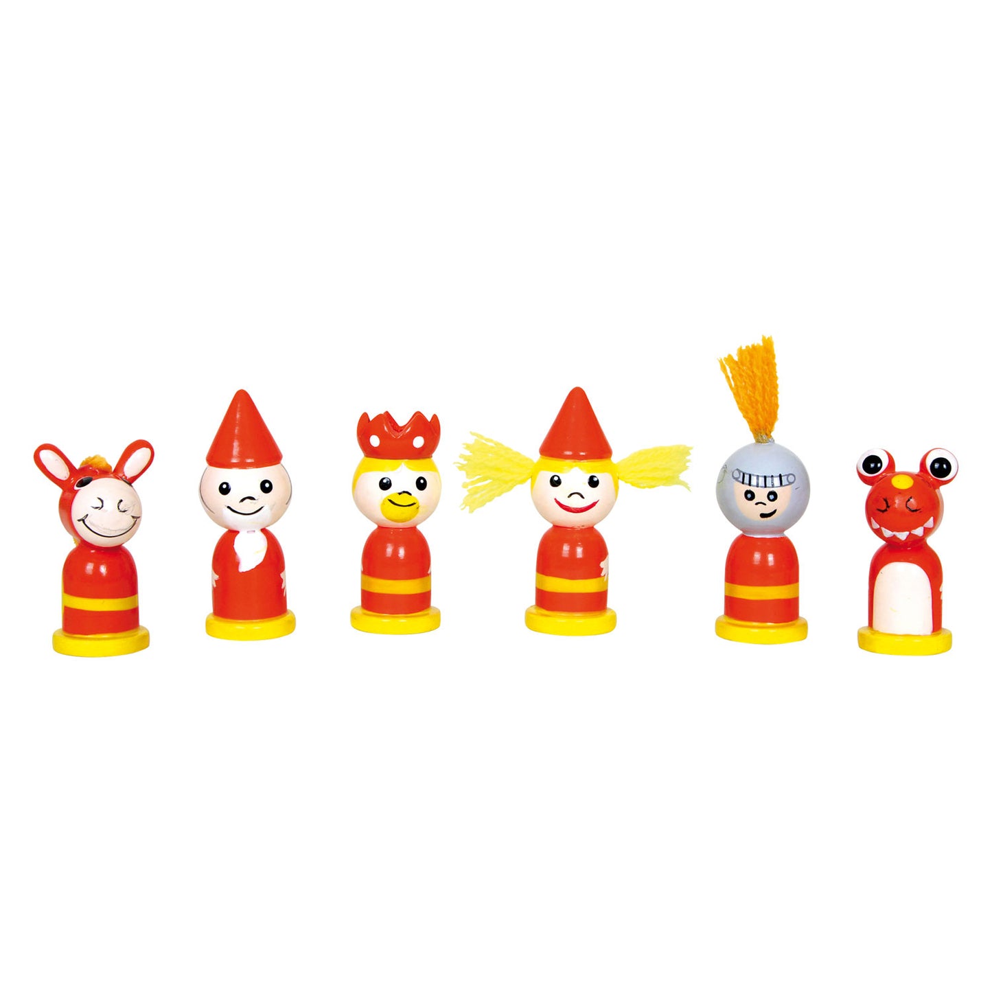 Caballeros de juego de ajedrez de madera de pie pequeño