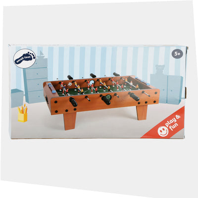 Small foot wooden table football brown small
