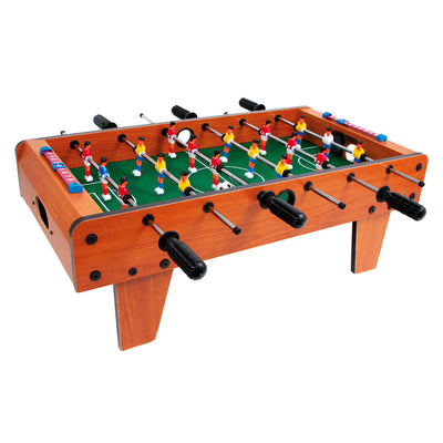 Mesa de madera de pie pequeña fútbol marrón pequeño