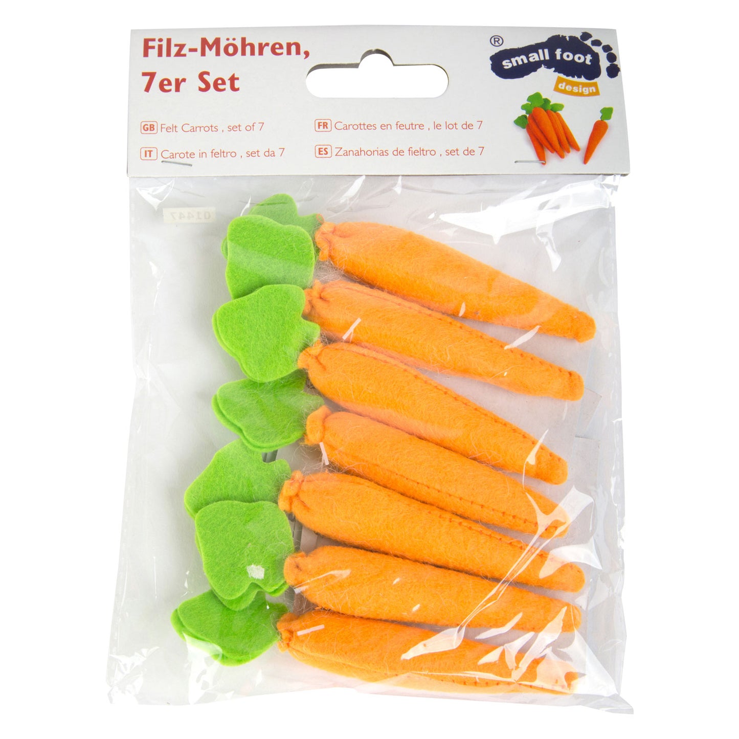 Pequeño fábrica de zanahorias de comida de juguete, 7dlg.