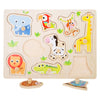 Zoo del puzzle in legno di legno piccolo, 9 °.