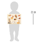 Small foot - houten noppenpuzzel bosdieren, 9st. - afbeelding 5