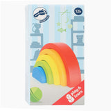 Small foot - houten bouwblokken regenboog, 5dlg. - afbeelding 2
