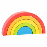 Small foot - houten bouwblokken regenboog, 5dlg. - afbeelding 5