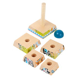 Small foot - houten stapeltoren jungle, 6dlg. - afbeelding 2