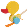 Figura de empuje de madera de pie pequeña Tina con palo