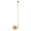 Small foot wooden push figure rattle