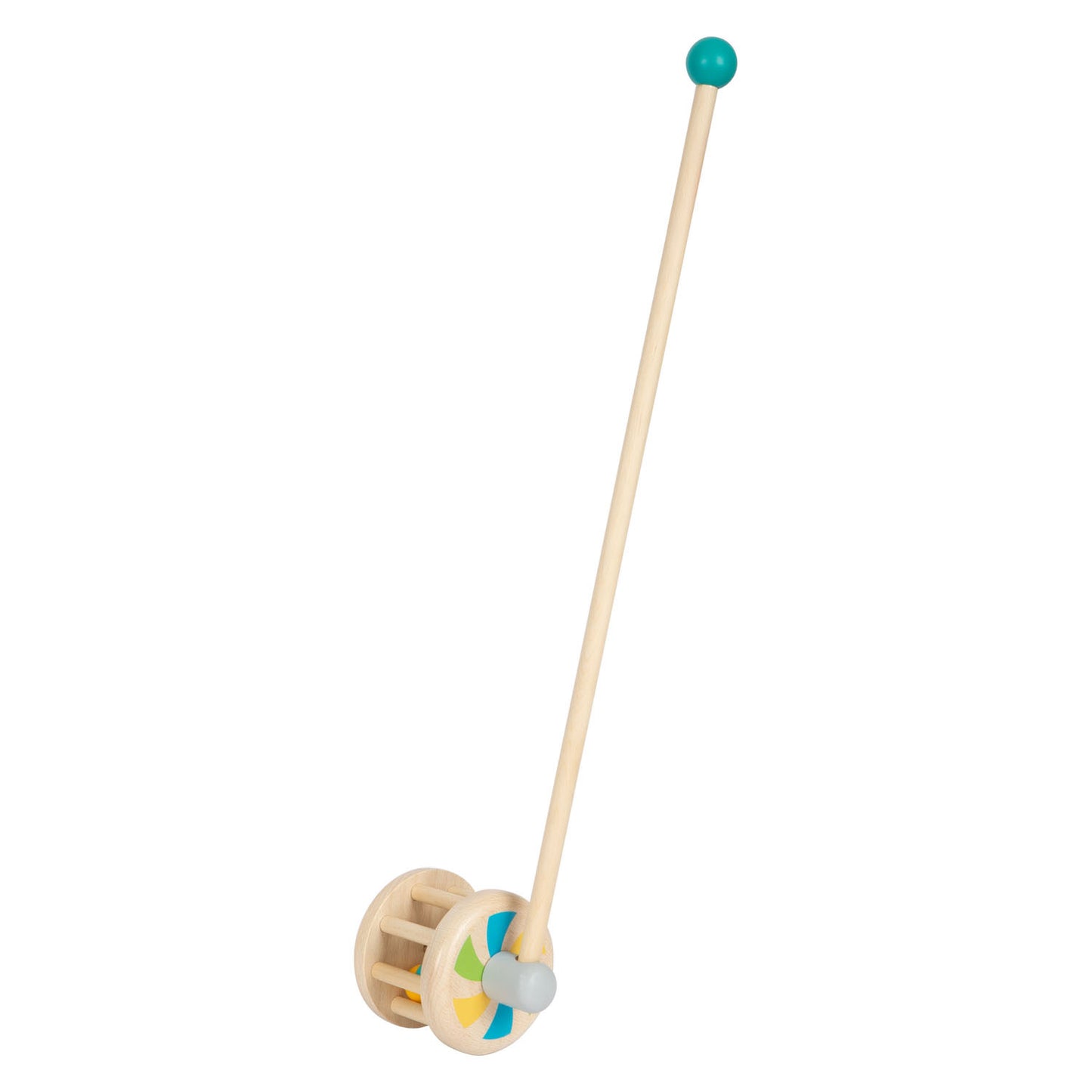 Figura a spinta in legno a piede piccole scuotere