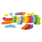 Rompecabezas de cocodrilo de madera de pie pequeño, 26dlg. - afbeelding 3
