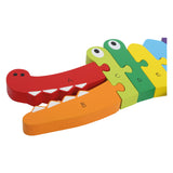 Rompecabezas de cocodrilo de madera de pie pequeño, 26dlg. - afbeelding 4