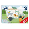 Small foot - houten vormenstoof jeep safari, 6dlg.