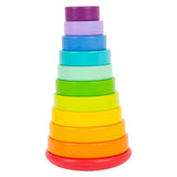 Rainbow della torre impilamento in legno a piede piccoli, 11dlg. - afbeelding 5