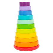 Small foot - houten stapeltoren regenboog, 11dlg. - afbeelding 5